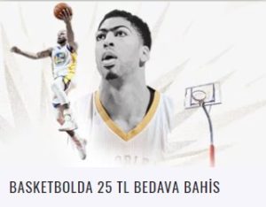 Betboo Basketbolda 25 TL Bedava Bahis Kapmanyası